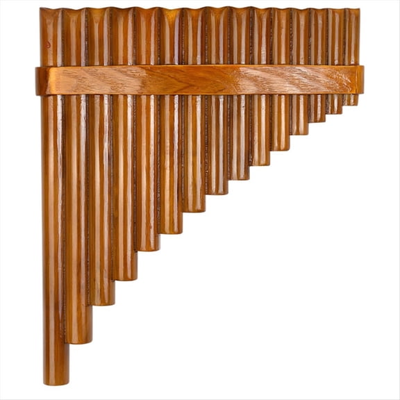WQNZMADO Natural Bamboo Flute,Pan Flute Wind Instrument,Handmade Pan Flute,15 Tones in G Major,Right Hand Model