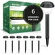 thumbnail image 3 of Set 6 Farol Estaca Luz Led Impermeable Energia Solar Jardin negro 6.49 pulg Elly Decor ED-ELJLSBK, 3 of 8