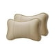 thumbnail image 5 of 2 piezas de almohada para el cuello del coche de cuero PU, accesorios para automóviles, diseño ergonómico y transpirable. Beige, 5 of 9
