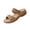 Brown, variant on Sandals With Arch Support for Woman Summer Comfortable Slip On Wide Width Sandals for Women Fashion Rhinestone Dual Straps Walking Sandals Women,Black,5.5