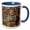 Blue/White, variant on 3drose, Brooklyn Mine Road, Old Dale Mining District, Mojave Desert, Ca 2., 11oz Mug