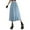 BU1, variant on MIXUE Skirts For Women Summer Denim Solid Color Elastic High Waist A Line Casual Maxi Skirt Outwear,Blue,XXXL