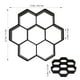 thumbnail image 2 of unbranded Para Pavimento De Jardín Hexagonal Fácil Uso Para Senderos Patios Color Negro, 2 of 8