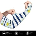 thumbnail image 3 of Balery Daisy Striped Nautical Cooling Arm Sleeves for Men & Women – Breathable, Moisture-Wicking Arm Sleeves for Women, Men & Kids, 3 of 8
