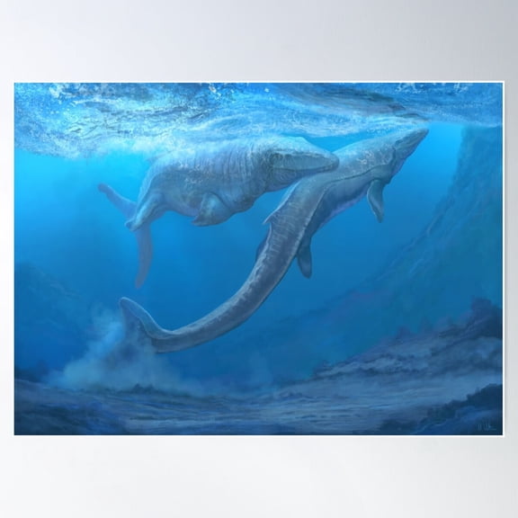 HADOPRINT UNFRAMED PAPER POSTER Mosasaurus Hoffmanni Poster Wall Art, Modern Wall Decor For Living Room Bedroom , Home Decor, Vintage Gift, Living Room Dercor