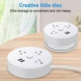thumbnail image 2 of Power Strip Surge Protector with USB,5 Feet Long Cord with 4 AC Outlets and 2 USB Charging Ports, Overload Protection Outlet Extender, Compact for Smartphone Tablets Home, Office, Hotel,900 Joules, 2 of 6