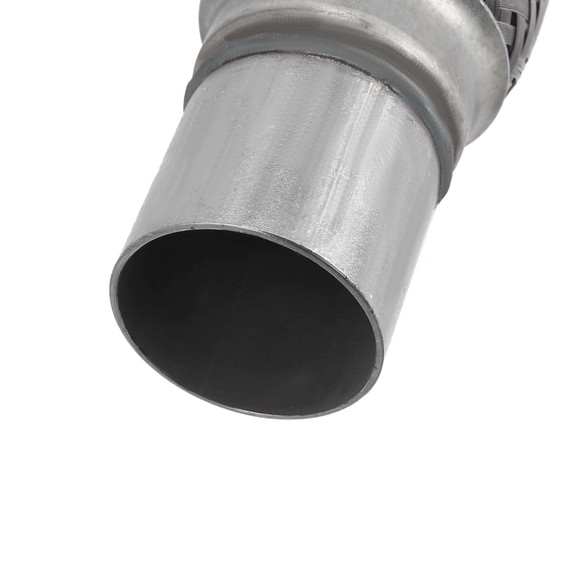 2"x6"x10" Car Exhaust Flexible Pipe Tubing Universal Exhaust Joint with Welding Extension Pipe Stainless Steel