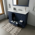 thumbnail image 4 of Dukes 48 in. W x 22 in. D Navy Blue Single Bath Vanity and White Quartz Top, 4 of 10