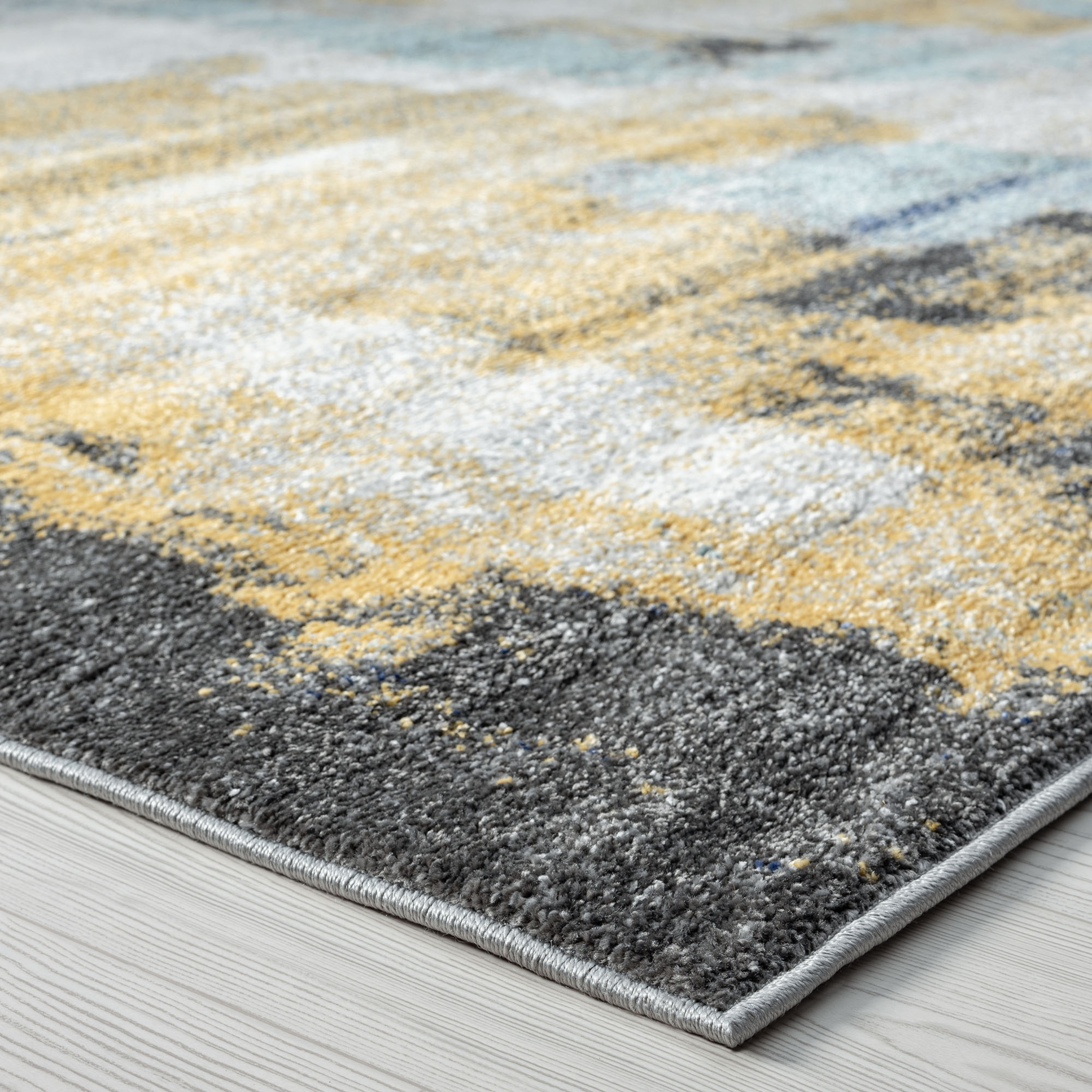 Contemporary 2x3 Area Rug (2' x 3') Abstract Multi, Multi Indoor Scatter Easy to Clean