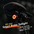 thumbnail image 5 of ROCKBROS Q5 Mini Bicycle Tail Light with Brake Sensoring 5 Lightin Gear 250mAh CNC IPX6 Waterproof & Dustproof for Road Bike/Moutain Bike MTB Night Ride, 5 of 14