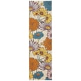 thumbnail image 3 of Nourison Allur Modern Floral Ivory Multicolor 2'3" x 7'6" Area Rug, (8' Runner), 3 of 8