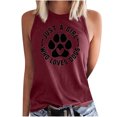 thumbnail image 1 of Camiseta Sin Mangas Para Mujer Sin Mangas Cami Tops Moda Casual Impreso Señoras Cuello Redondo Chaleco Camiseta Odeerbi ODB157695, 1 of 5