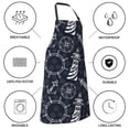 thumbnail image 5 of Kdxio Anchor and Lighthouse Apron with Pockets Adjustable Kitchen Aprons for Men Women Waterproof Aprons for Cooking,Drawing,Crafting, Baking Household Cleaning, 5 of 8