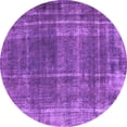 thumbnail image 1 of Ahgly Company Indoor Round Oriental Purple Industrial Area Rugs, 4' Round, 1 of 4