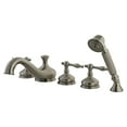 thumbnail image 2 of Kingston Brass KS33385NL Three Handle Roman Tub Filler with Hand Shower, 2 of 4