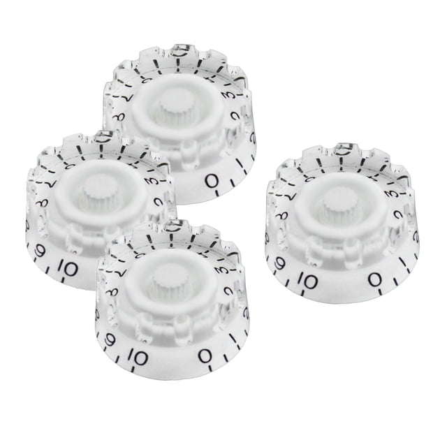 Perillas De De De Guitarra De 4 Piezas Para Guitarra blanco shamjiam Perillas de control de volumen