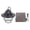 Black, variant on Vintage LED Camping Lantern Waterproof 1200mAh Stepless Dimming Rechargeable Hanging Tent Lantern Emergency Light with Metal Hook for Outdoor Hiking Backpacking Backyard, 11x10x11 inches, Sand