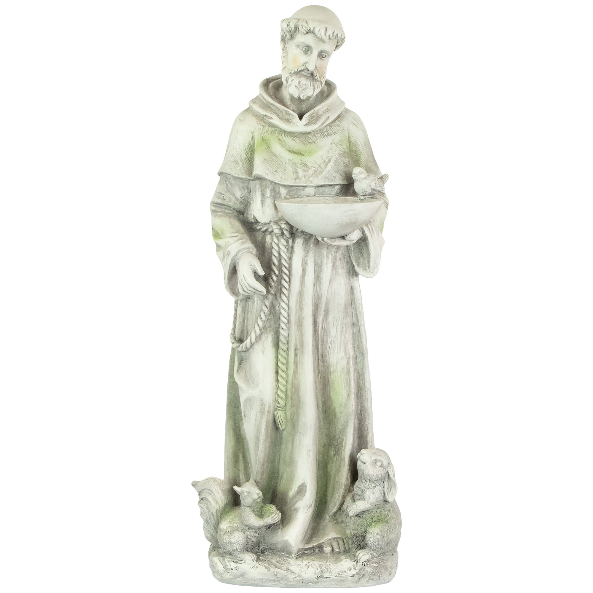 Garden Decor St Francis Statue with Bird Feeder Bits and Pieces 