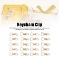 thumbnail image 3 of LLC 20Pcs Keychain Clip Zinc Alloy DIY Corrosion Resistance Durable Glossy Safe Key Ring Clips, 3 of 5