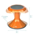 thumbnail image 3 of ECR4Kids ACE Active Core Engagement Wobble Stool, 15in Seat Height, Flexible Seating, Orange, 3 of 10