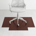 thumbnail image 3 of Anji Mountain 47" x 51" Bamboo Chair Mat for Carpet and Hard Floor, 12mm - Rectangular with Lip, Dark Cherry, 3 of 8
