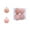 Pink-PK-home supplies, variant on MORESEC XUld Home 4-Piece 6cm Flocked Christmas Balls Ornament Set Red White Green Pink Orange Brown Black for Tree Christmas Gifts
