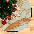 thumbnail image 5 of FMSHPON Funny Marble Xmas Christmas Tree Skirt Stand Mat for Holiday Party Decoration Indoor Outdoor 48 inches, 5 of 6