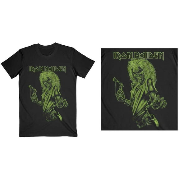 Men's Iron Maiden One Colour Eddie Slim Fit T-shirt Small Black