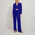 thumbnail image 2 of Lounge Sets for Women 2 Piece Long Pants Two Piece Sets for Women Fall Vacation Women's Summer Solid Color Loose Casual Fine Flash Strapless Wide Leg Pants Three Piece Set Suits, 2 of 6