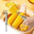thumbnail image 5 of Aodebiao Corn Holders - Corn on The Cob Skewers,Stainless Steel Corn Fork Prong Skewers Kitchen Tool for BBQ Twin Prong Sweetcorn Holders Home Cooking Fork, 5 of 7