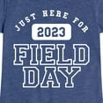thumbnail image 3 of Instant Message - Here For Field Day - Toddler And Youth Girls Short Sleeve Graphic T-Shirt, 3 of 6