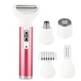 thumbnail image 1 of Electric Razor for Women, 5 in 1 Electric Shaver for Women, Portable Rechargeable Hair Trimmer Wet and Dry Cordless Women, Rose Red, 1 of 1