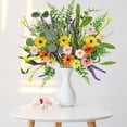 thumbnail image 4 of Artificial Daisy Flowers Fake Spring Flowers Colorful Flowers Fake Wildflowers Bouquet for Home Indoor Table Vase Wedding Party Decor (14in), 4 of 7