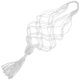 thumbnail image 2 of White Cotton Rope Fruit Hammock for Storage with Sufficient Capacity and Foldable Design 7.9"x11.8, 2 of 5