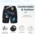 thumbnail image 3 of Fuzoiu Space Print Men's Swim Shorts,Quick-Dry Double-Layer Swim Trunks,Board Trunks,Beach Shorts Swimwear Bathing Suits-Medium, 3 of 6