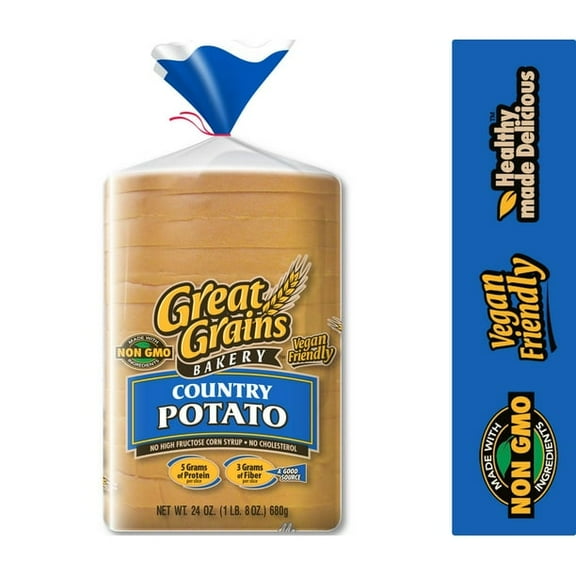 Great Grains, Country Potato Bread, 24 Oz. (Pack of 2)