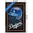 thumbnail image 3 of MLB Los Angeles Dodgers - Neon Helmet 23 Wall Poster, 14.725" x 22.375" Framed, 3 of 6