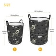 thumbnail image 5 of Kll Skeleton Unicorn Waterproof Foldable Laundry Hamper Bucket With Handles For Storage Bin,Kids Room,Home Organizer (Medium), 5 of 8