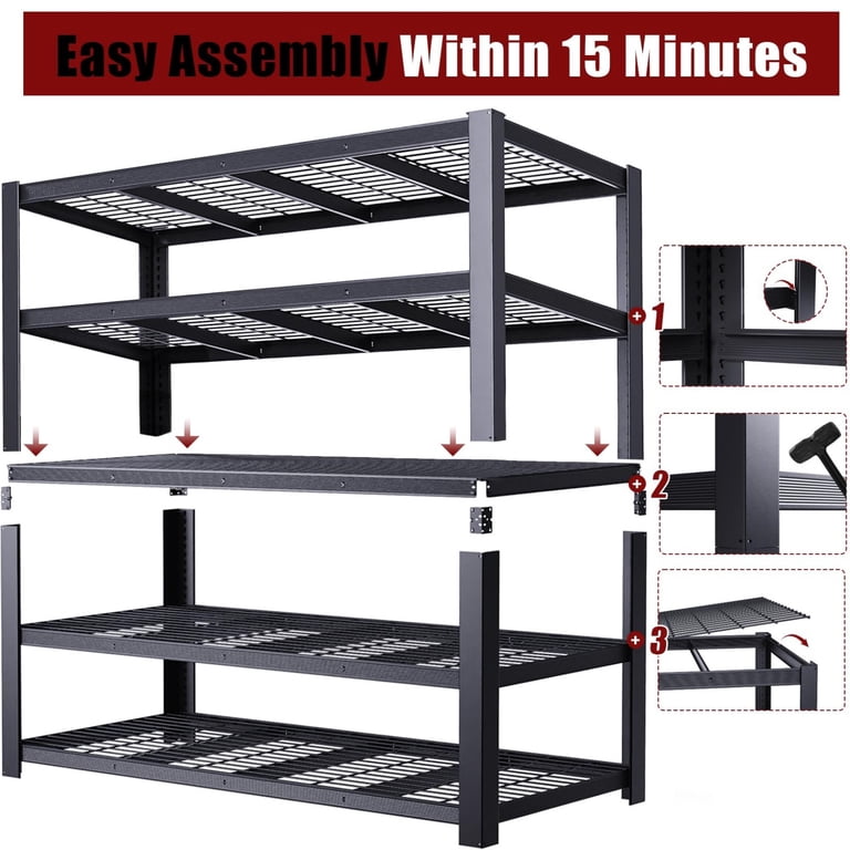 Wakefit 84" Heavy Duty 5-Tier Garage Shelving, 3050 Lbs photo 6