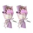 thumbnail image 1 of Mini ramo de rosas falsas de girasol, pétalos de flores de jabón hechos a mano, decoración floral artificial, regalo romántico de aniversario, cumpleaños para mujeres, esposas y madres., 1 of 8