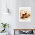 thumbnail image 3 of COMIO Coffee Wall Art Kitchen Decor, Vintage Coffee Canvas Posters Dining Room Decoration, Mocha Cappuccino Art Painting for Restaurant Office Man Cave Cafe Bar Wall Decor,  (Unframed), 3 of 4