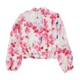 thumbnail image 2 of bar III Womens Surplice Pullover Blouse, Pink, Small, 2 of 2