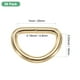 thumbnail image 3 of Uxcell 20-Pack Hebillas en D, 1 Pulgada Hebillas Metálicas en D No Soldadas para Bolsos/Delantales/Cinturones/Cuellos de Mascotas, Hardware de Anillo en D Semicircular [Dorado Claro], 3 of 6