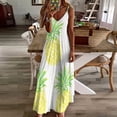 thumbnail image 3 of Lunarable Pineapple Fine Art Sleeveless Dress Summer Dress Woman 2025, 3 of 7