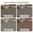 thumbnail image 7 of ODIKA 2'x3' Earthy Taupe Geometric Delight Washable Doormat Intricate Diagonal Patterns for Modern Spaces Non-Slip, Low Pile for Entryway, Kitchen, Laundry Room, 7 of 7