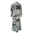 thumbnail image 4 of RXIRUCGD Robes d'Été pour Femmes Robes de Soirée Dames Décontractées Col Rabattu Manches Longues Imprimé Longue Robe Ample Maxi Invité de Mariage Robe d'Été, 4 of 6