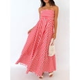 thumbnail image 3 of FAROOT Robe Longue Cami Femmes Bretelles Spaghetti Robe d'Été Sans Dos une Ligne Robe Fluide, 3 of 7