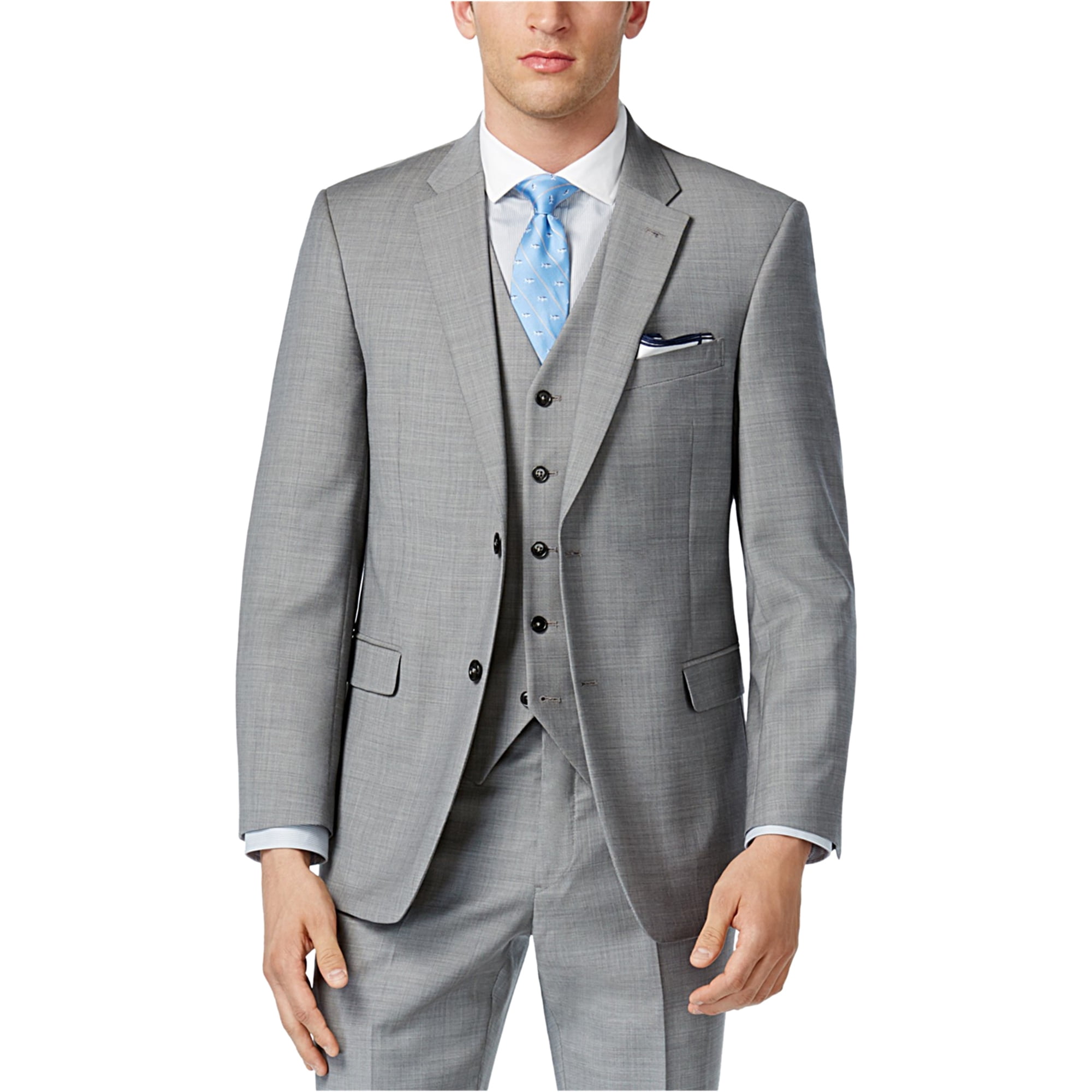 Tommy Hilfiger Mens Suit Separates Gray Size 38 Short Sport Coat $295 052