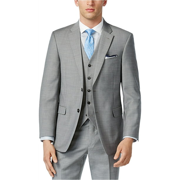 Afstem barbering Usikker Tommy Hilfiger Mens Modern Fit Sportcoat Two Button Blazer Jacket, Grey, 42  Long - Walmart.com