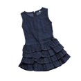 thumbnail image 4 of Robes Filles Robe en Denim Rétro Robe en Denim Sans Manches Jupe + Veste + Ceinture Ensemble Trois Pièces, 4 of 10